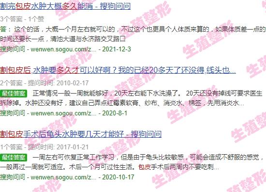 割包头几天恢复 - 汕头割包皮后多久才消肿