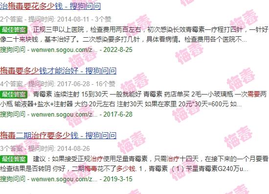 汕头医治梅毒需要多少钱费用 - 汕头医治梅毒需要多少钱